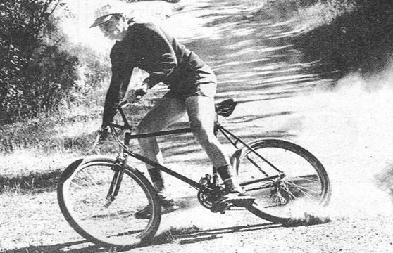 Gary Fisher y Charlie Kelly, pioneros del mountain bike en California en los años setenta.