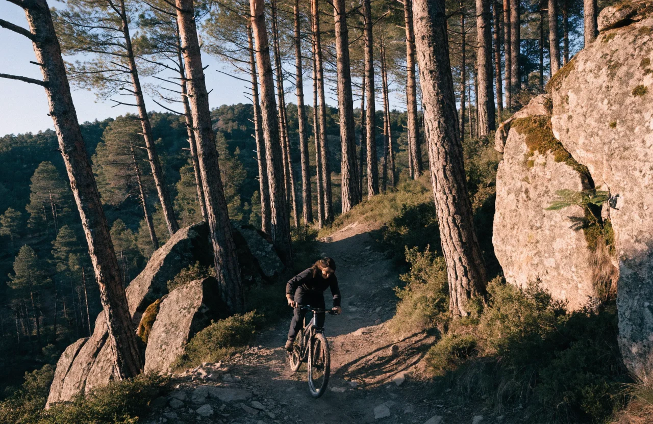 Ruta MTB entre pinos y granito cerca de Cerezo de Arriba